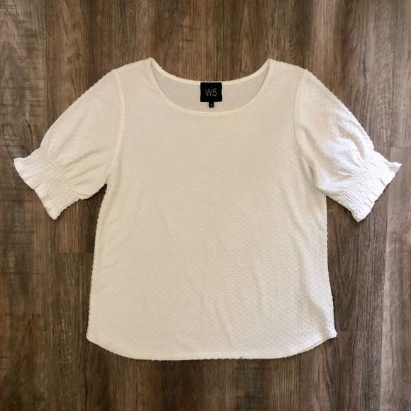 Anthropologie Tops - Anthro W5 White Textured Top